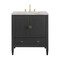 James Martin Vanities Myrrin 30" Single Vanity, Carbon Oak w/ 3 CM Victorian Silver Silestone Top 485-V30-CBO-3VSL - alternate 1