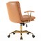 Leisuremod Regina Modern Executive Leather Office Chair, Saddle Brown RO19SBRL - alternate 7