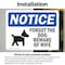 Signmission Forget The Dog Beware Of Wife Sign With Symbol, 14 Inch X 10 Inch, Vinyl Decal, 2PK OS-2PACK-NS-D-1014-L-12876 - alternate 3