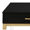 Homeroots 47" Black Gold And Clear Wood Acrylic And Steel Coffee Table 543853 - alternate 8