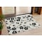 Homeroots 3' X 5' Ivory And Black Floral Washable Indoor Outdoor Area Rug 600006 - alternate 1