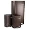 Elama 3Pc 8 Gallon and 1.3 Gallon Stainless Steel Step Trash Bin Set with Slow Close in Matte Bronze EL-H8-30L-3 - alternate 1