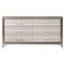 Homeroots 64" White And Silver Wood Six Drawer Double Dresser 564685 - alternate 13