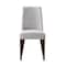 Homeroots 23" Gray And Espresso Fabric Parsons Chair 530239 - alternate 6