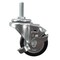 Service Caster 3 Inch SS Black Polyurethane Swivel 3/8 Inch Threaded Stem Caster with Brake SCC SCC-SSTS20S314-PPUB-BLK-TLB-381615 - alternate 1