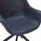 Leisuremod Markley Modern Leather Dining Swival Arm Chair in Black ESCBL-26-BL - alternate 7