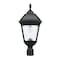 Gama Sonic Imperial Bulb Solar Post Light with Trapezoidal Solar Panels with 3 in. Fitter Mount 37B50012 - alternate 4