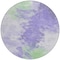 Homeroots 8' Lavender Mint Green And Ivory Round Abstract Washable Indoor Outdoor Area Rug 617403 - alternate 6