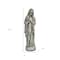 Homeroots 32in Gray Polyresin Virgin Mary Outdoor Statue 521179 - alternate 6