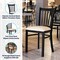 Flash Furniture HERCULES Black Ladder Back Metal Restaurant Chair - Tan Vinyl Seat XU-DG-6Q2B-VRT-TNV-GG - alternate 5