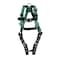 Msa Safety V-FORM Harness, M, 400 lb., Quick-Connect Chest/ Tongue Leg Straps, Back, Chest, Hips D-Ring 10197207 - alternate 1