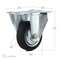Richelieu Industrial Euro Series Rubber Caster, Fixed, with Plate, Black F24796 - alternate 6