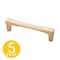Sapphire Comet Series 3-3/4 in. 96 mm Center-to-Center Modern Gold Cabinet Hardware Handle/Pull, 5PK SP-2075-96-BRA-5 - alternate 1