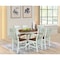 Whitewood Industries Rectangular Extension Dining Table W/ 6 Chairs, 36 in W, 30.1 in L, 48 in H, Parawood, 7 K79-36RXT-27B-C61-6 - alternate 4
