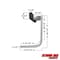 Extreme Max 3005.3837 Single Post Horizontal Bunk Guide-On System -18" Post 3005.3837 - alternate 6