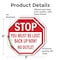 Signmission Stop You Must Be Lost. Back Up Now!, 6 inch X 6 inch, Vinyl Decal, 2PK OC-D-2PACK-6-84 - alternate 4