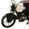 Homeroots Black and White Metal And Solid Wood Rolling Bar Cart With Wine Storage 489628 - alternate 3