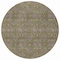 Homeroots 8' Olive Green Beige And Taupe Round Floral Washable Indoor Outdoor Area Rug 582298 - alternate 6