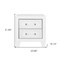 Homeroots 22" White Two Drawer Wood Nightstand 564648 - alternate 13