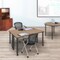 Regency Kee Mobile Training Seminar Table, 42 in W, 24 in L, Noble Oak MTC4224NOBK - alternate 4