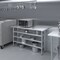 Amgood 18in D x 60in L Stainless Steel Table, Three Undershelves AMG WT-1860-3SH-Z - alternate 7