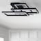 Jonathan Y Turing 28" Geometric Integrated LED Metal Flush Mount, Black JYL7209A - alternate 6
