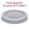 Smarty Had A Party 7.5" Matte Steel Gray Round Disposable Plastic Appetizer/Salad Plates (120 Plates), 120PK 4857STGR-CASE - alternate 8