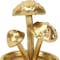 Homeroots 5in Gold Cast Iron Three Mushroom Trinket Tray 634788 - alternate 5