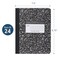 Roaring Spring Case of Black Marble Comp Notebooks, College Ruled, 100 sht, 15 lb Paper, 9.75"x7.75", Hard Cover, PK24 77264cs - alternate 6