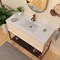 Whitehaus Collection 49 in Countertop Vanity Sink with Integrated Rectangular Bowl, Single Faucet Drilling and Overflow WHCS4922-1H - alternate 7