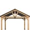 Sunjoy 11ftx13ft Outdoor Patio Premium Cedar Wood Frame Gazebo with Matte Black Steel Gable Hardtop Roof A102008001 - alternate 1