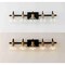 Jonathan Y Marais 36.5" 5-Light Iron/Glass Rustic Vintage LED Vanity Light, Black/Brass Gold JYL3556A - alternate 10