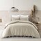Homeroots Beige King Linen 220 Thread Count Washable Duvet Cover Set 528999 - alternate 8