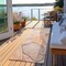 Homeroots 3' X 8' Beige and Orange Abstract Washable Non Skid Indoor Outdoor Runner Rug 559389 - alternate 8