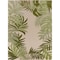 Homeroots 9' X 12' Ivory And Green Palm Leaf Indoor Outdoor Area Rug 548119 - alternate 1