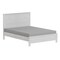 Homeroots White Shiplap Texture Distressed Solid Wood Queen Bed Frame 490280 - alternate 10
