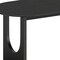 Homeroots 67" Black Solid Wood Double Pedestal Base Oval Dining Table 712158 - alternate 4