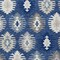 Homeroots 3' X 5' Navy Blue Ivory And Gray Southwestern Washable Indoor Outdoor Area Rug 615158 - alternate 6