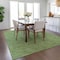 Homeroots 5' X 8' Green And Ivory Geometric Washable Indoor Outdoor Area Rug 602366 - alternate 6