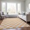 Homeroots 10' X 14' Peach And Ivory Polka Dot Washable Indoor Outdoor Area Rug 614934 - alternate 9