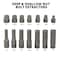 Neiko Impact Nut & Bolt Extractor Set, 14 Piece, 3/8 Drive, CR-Mo 04207A - alternate 5
