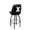Holland Bar Stool Co Logo Grizzly Xavier 36 in. Swivel Bar Stool with Black Wrinkle Finish L048 - alternate 1