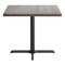 Flash Furniture Bennett 36 in Square Solid Wood Indoor Tabletop in Dark Brown with 30 in x 30 in Dining Height GSF-SQ36-DKBRN-T3030-GG - alternate 8