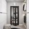 Sartodoors Sliding Closet Bi-fold Doors, Lucia 2555 Matte Black with Clear Glass, Sturdy Tracks Moldings Trim LUCIA2555BF-BLK-84 x 96 (2* 42x96) - alternate 3