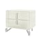 Global Furniture Usa Contemporary Lyra Beige Nightstand With Usb LYRA-BEIGE-NS W/ USB - alternate 3