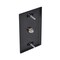 Newhouse Hardware Black TV Cable Wall Plate TVP-BK-01 - alternate 2