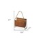 Homeroots 14" Brown And Gold Leather And Metal Magazine Holder 389459 - alternate 5
