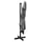 Homeroots 113in Dark Gray Polyester Rectangular Tilt Cantilever Patio Umbrella With Stand 485639 - alternate 5