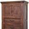 Homeroots 37" Brown Solid Wood Three Drawer Chest 524609 - alternate 4