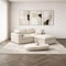 Homeroots Khaki Linen Blend Modular L Shaped Three Piece Corner Sectional 716924 - alternate 6